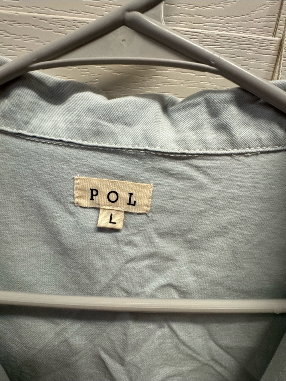 POL Pale Blue Collared Shirt